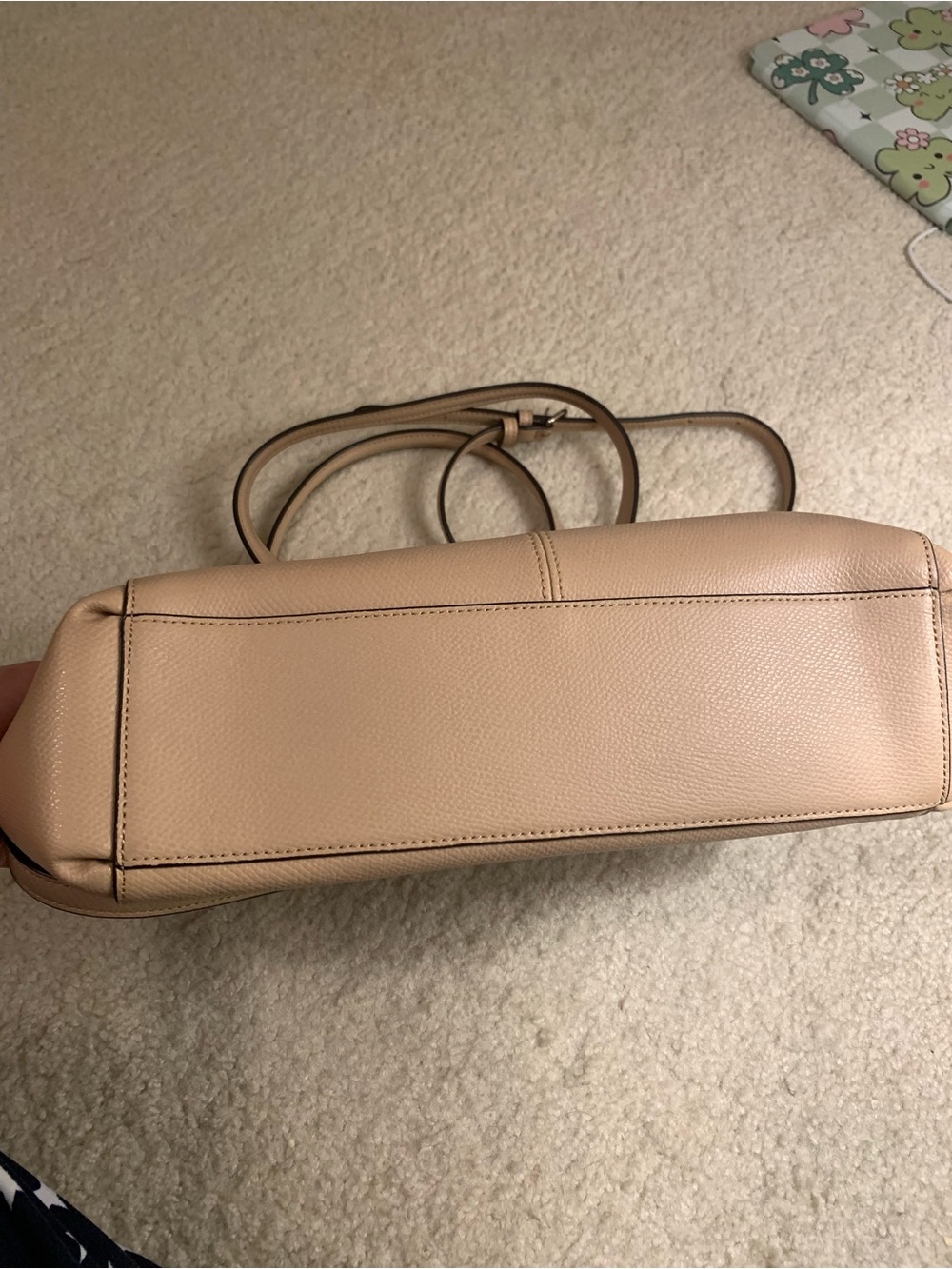 Coach Blush Pink Leather Satchel with Gold Hardware - Picture 9 of 13